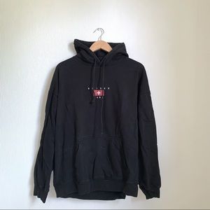 ⚪️Brandy Melville John Galt Black Christy Swisse Hoodie